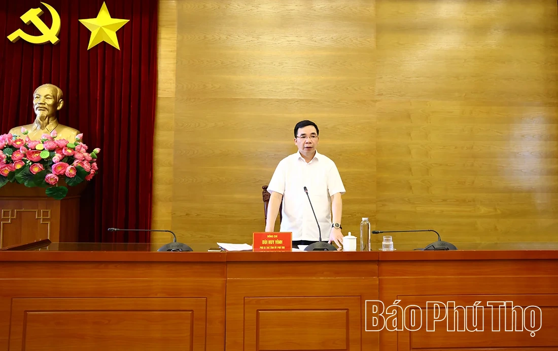 Phó Bí thư Tỉnh ủy Bùi Huy Vĩnh: Quyết liệt đẩy nhanh tiến độ các dự án trọng điểm khu vực Vĩnh Phúc