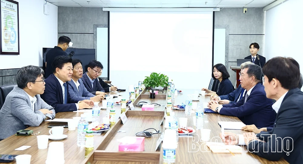 Đoàn công tác Hội đồng tỉnh Chungcheongbuk tìm hiểu môi trường đầu tư, văn hóa tại Phú Thọ