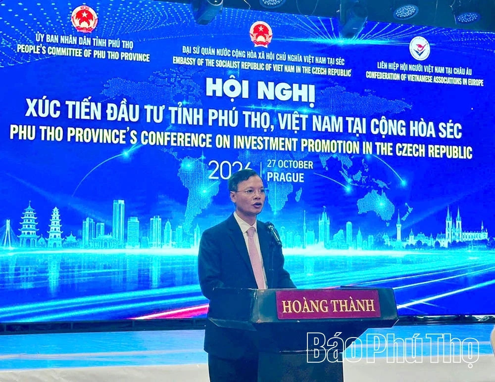 Tỉnh Phú Thọ đẩy mạnh hợp tác với các đối tác Cộng hòa Czech