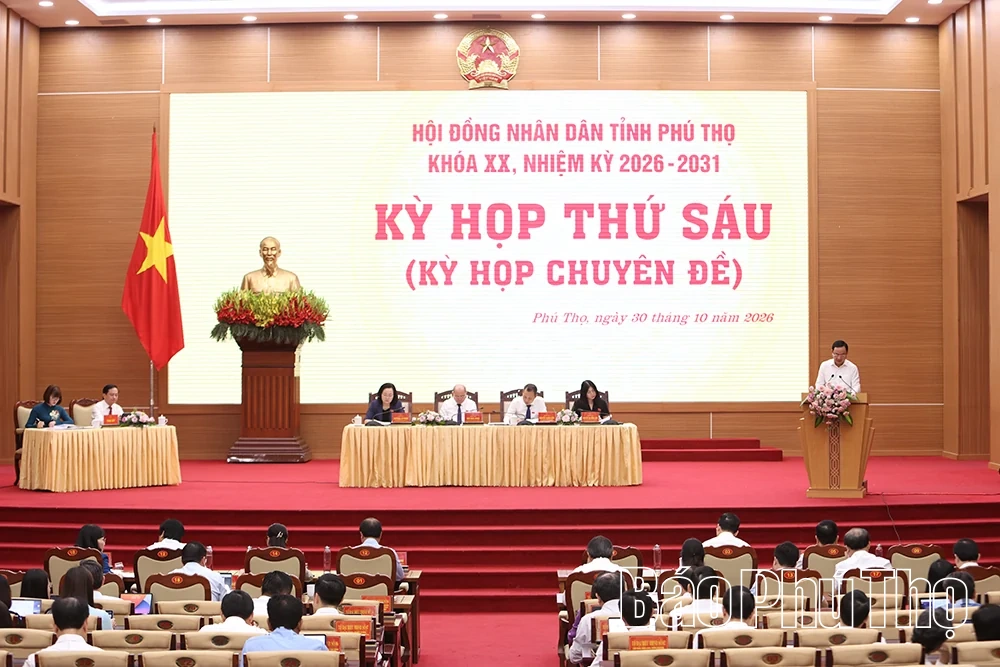 Khai mạc Kỳ họp thứ Sáu, HĐND tỉnh Phú Thọ khóa XX
