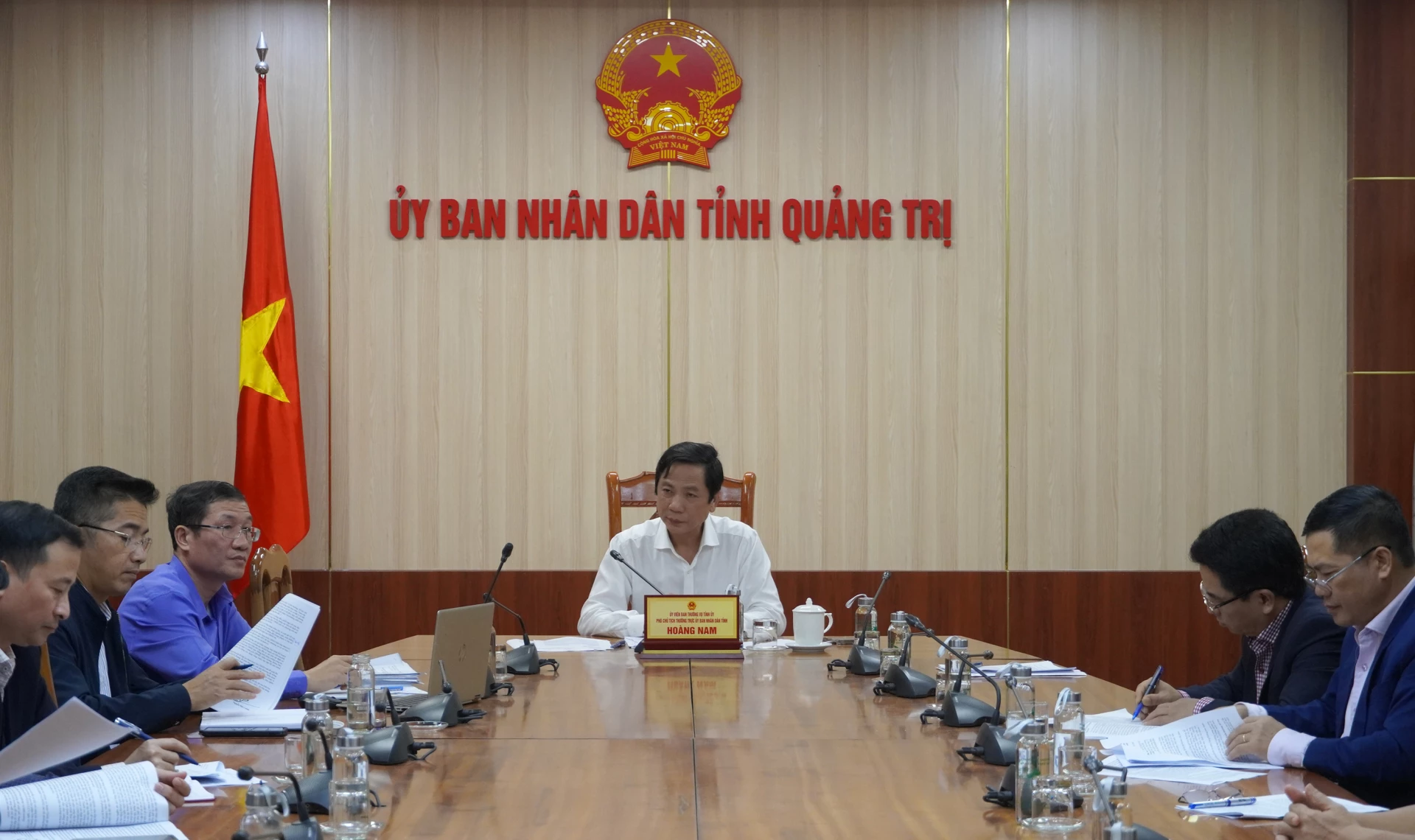 Quang cảnh buổi làm việc - Ảnh: N.H