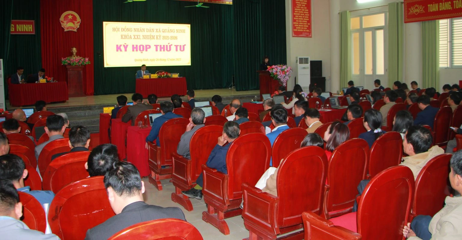 HĐND x&atilde; Quảng Ninh chức Kỳ họp thứ 4, nhiệm kỳ 2021 - 2026