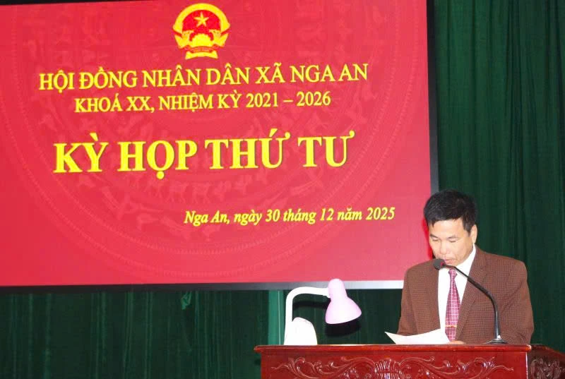 HĐND xã Nga An thống nhất mục tiêu, nhiệm vụ năm 2026
