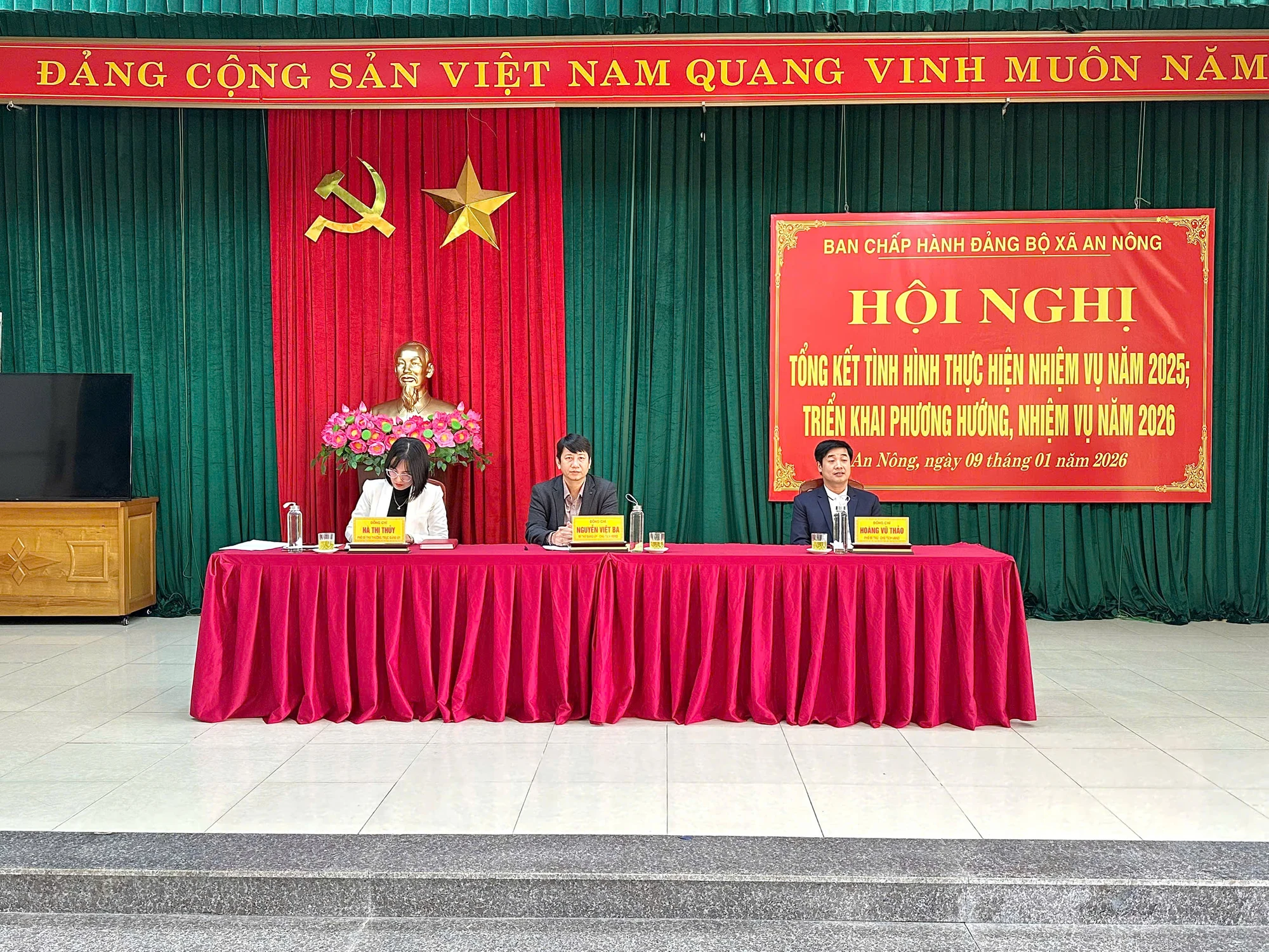 Đảng ủy x&atilde; An N&ocirc;ng ph&aacute;t huy đo&agrave;n kết, th&aacute;o gỡ kh&oacute; khăn, huy động nguồn lực ph&aacute;t triển