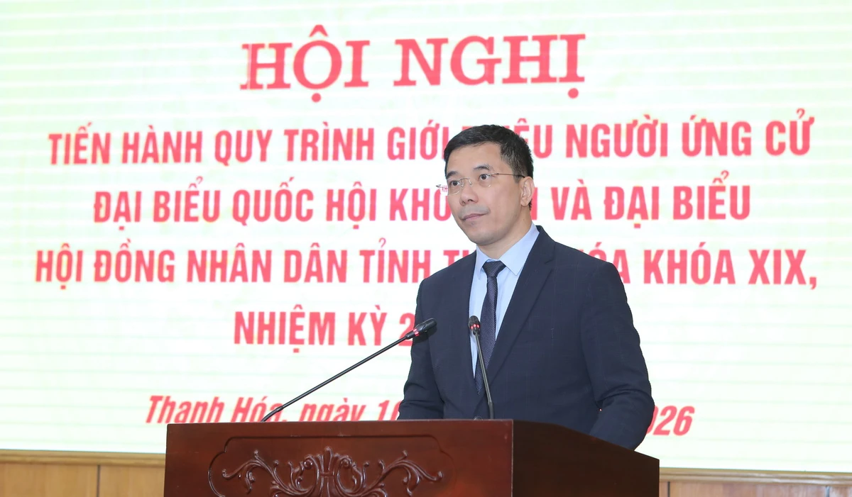 Giới thiệu đồng ch&iacute; Nguyễn Do&atilde;n Anh, Ủy vi&ecirc;n Trung ương Đảng, B&iacute; thư Tỉnh ủy ứng cử đại biểu Quốc hội kh&oacute;a XVI