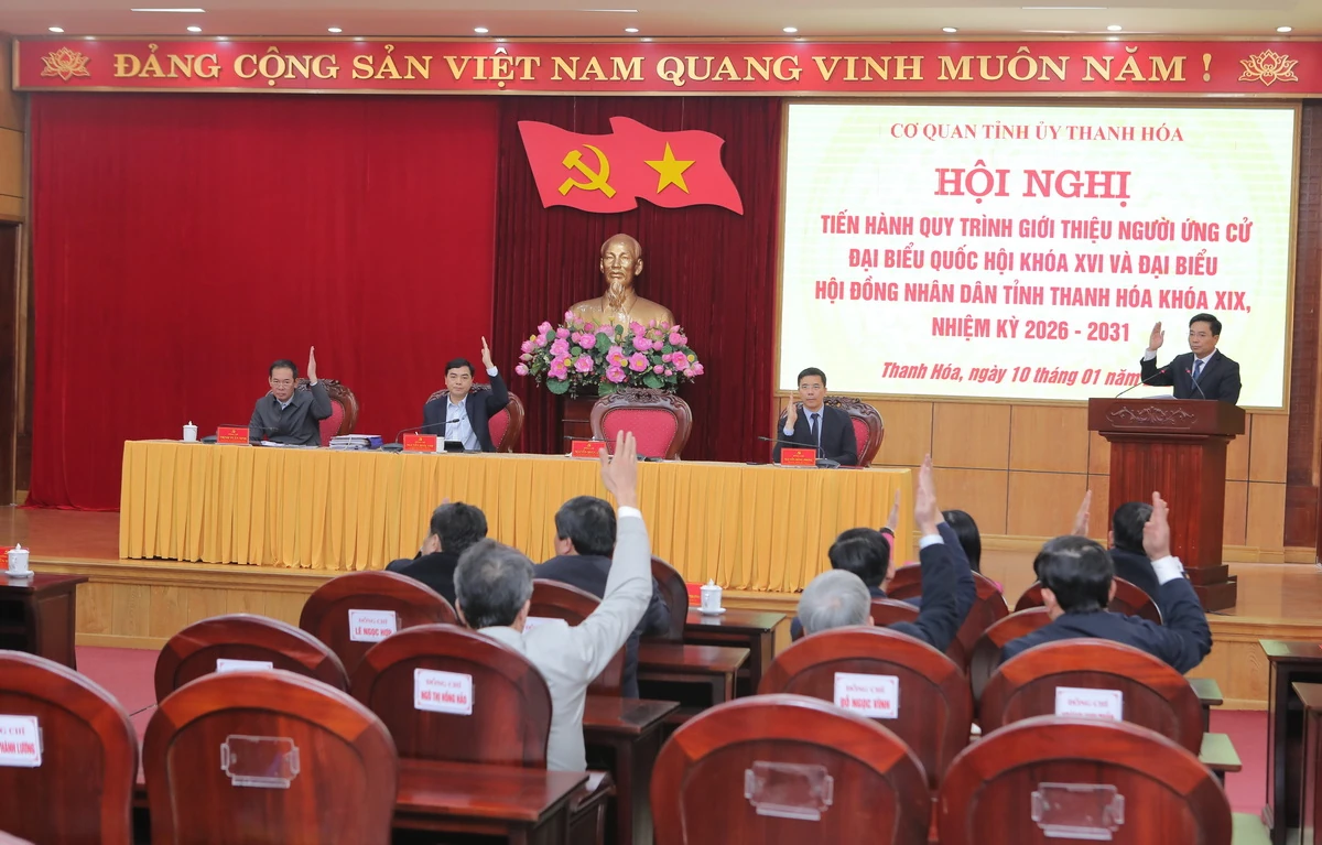 Giới thiệu đồng ch&iacute; Nguyễn Do&atilde;n Anh, Ủy vi&ecirc;n Trung ương Đảng, B&iacute; thư Tỉnh ủy ứng cử đại biểu Quốc hội kh&oacute;a XVI