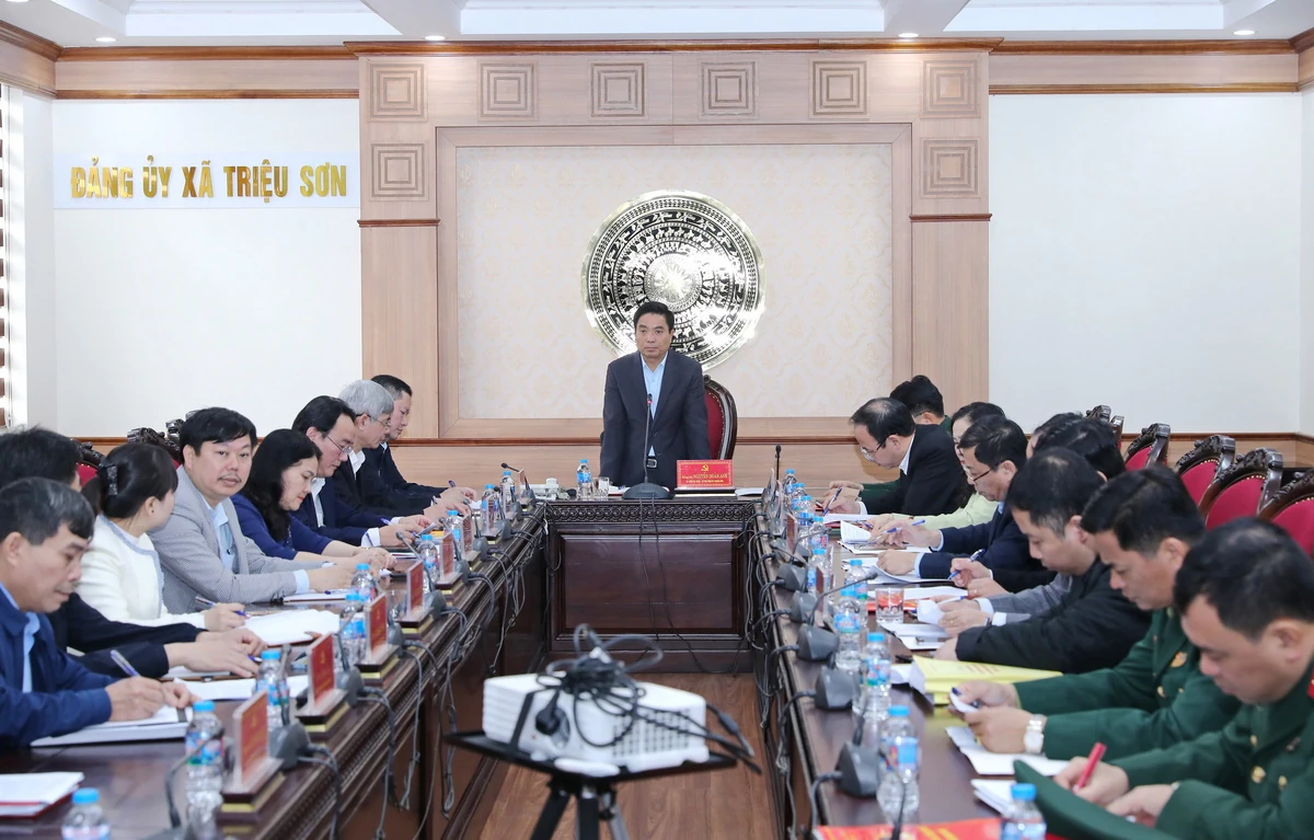 X&atilde; Triệu Sơn phải chuyển mạnh từ tư duy quản l&yacute; sang tư duy ph&aacute;t triển, lấy hiệu quả phục vụ Nh&acirc;n d&acirc;n l&agrave;m thước đo đ&aacute;nh gi&aacute; c&aacute;n bộ