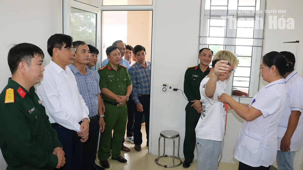 Xã Hoằng Tiến tổ chức sơ tuyển sức khỏe nghĩa vụ quân sự năm 2027