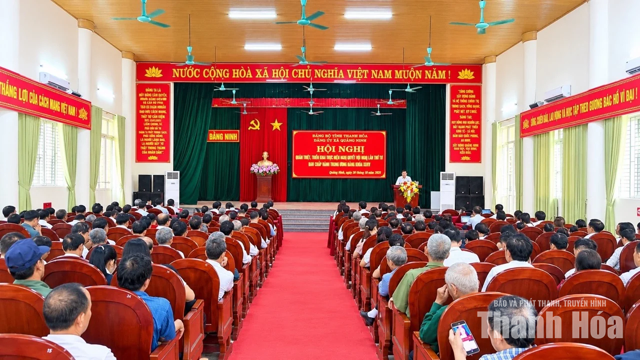 Xã Quảng Ninh quán triệt, triển khai các nghị quyết, chỉ thị của Đảng