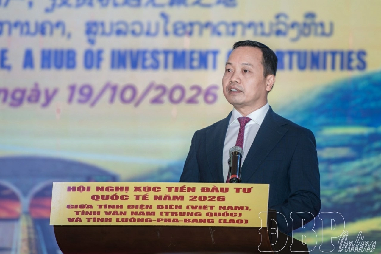 Hội nghị Xúc tiến Đầu tư Quốc tế 2026 giữa Điện Biên - Luông-pha-bang - Vân Nam: Mở rộng không gian kết nối và kiến tạo thịnh vượng xuyên biên giới