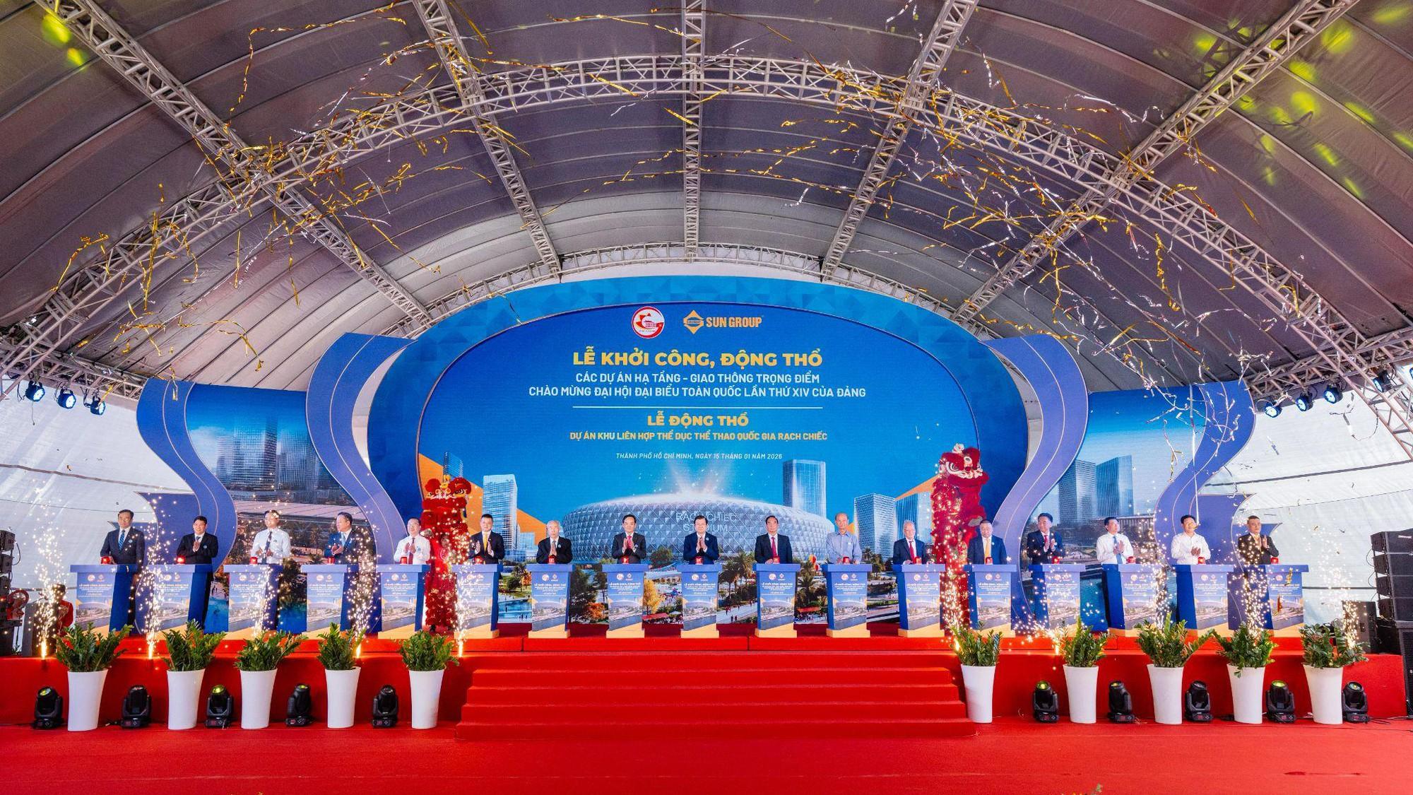 Sun Group được chọn l&agrave;m nh&agrave; đầu tư thực hiện dự &aacute;n Khu li&ecirc;n hợp Thể dục Thể thao Quốc gia Rạch Chiếc tại TP. HCM - Ảnh 1.